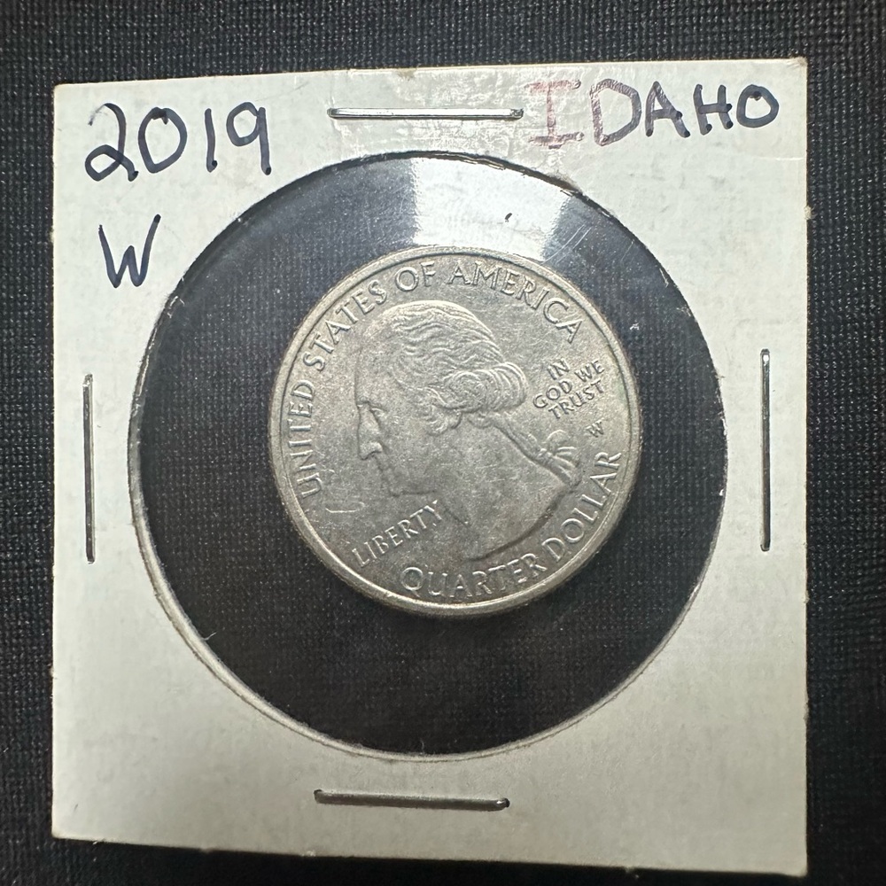 Idaho W mint state quarter.